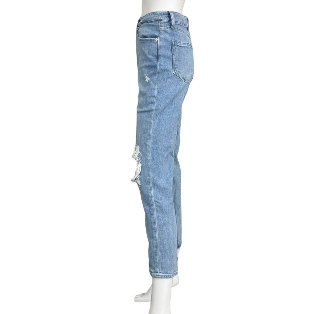 PAIGE Blue Distressed Sarah Slim Jeans Size 28 - Picture 4 of 9